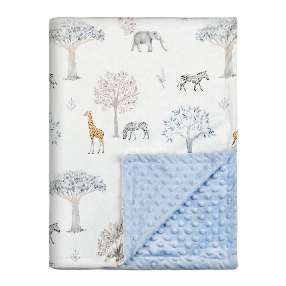 Minky Safari Baby Blanket NEW